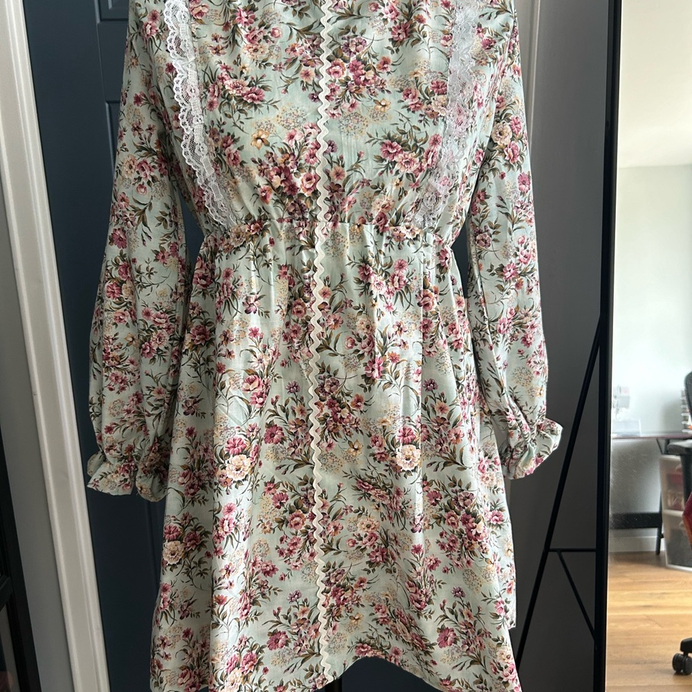 100% cotton beautiful modest girls dress
